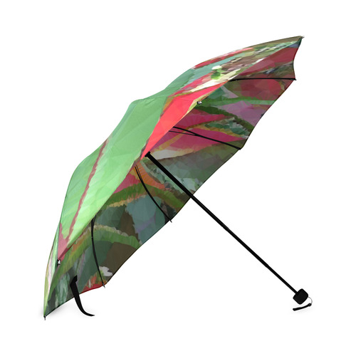 Tropical Flowers Low Polygon Floral Art Foldable Umbrella (Model U01)