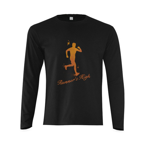 Men's Runner's High on Jogging Sunny Men's T-shirt (long-sleeve) (Model T08)