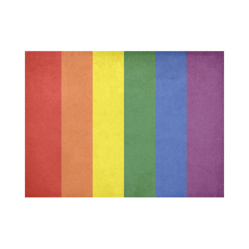 Stripes with rainbow colors Placemat 14’’ x 19’’ (Set of 6)
