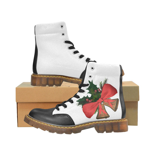 christmas bells Apache Round Toe Women's Winter Boots (Model 1402)