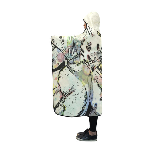 Floral Art Studio 3216 Hooded Blanket 60''x50''