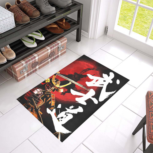samurai art Azalea Doormat 24" x 16" (Sponge Material)