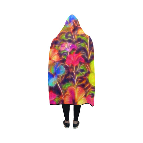 floral ArtStudio 4916A Hooded Blanket 50''x40''
