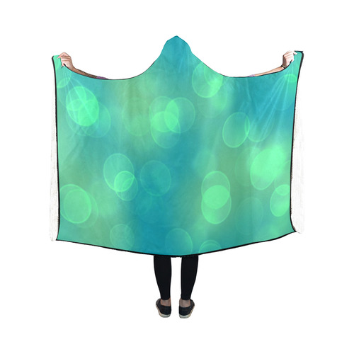 soft lights bokeh 1B by JamColors Hooded Blanket 50''x40''