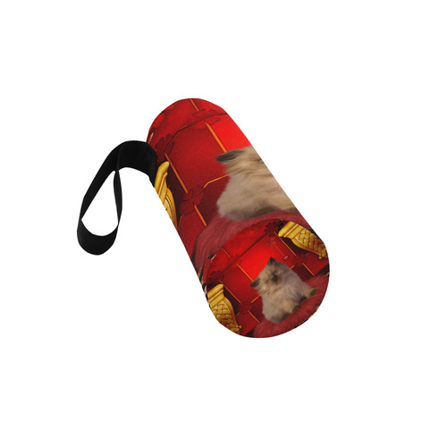 Cute little kitten Neoprene Water Bottle Pouch/Large