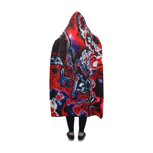 awesome fractal marbled 07 Hooded Blanket 60''x50''