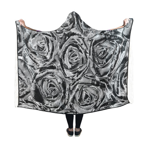gorgeous roses P Hooded Blanket 60''x50''