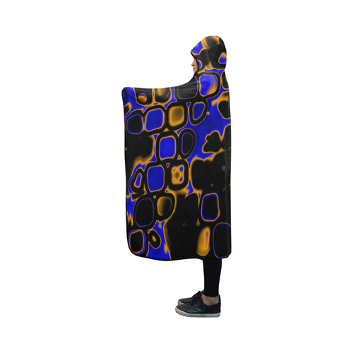 psychedelic lights 5 by JamColors Hooded Blanket 50''x40''