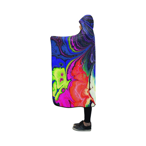 amazing fractal 416b Hooded Blanket 50''x40''