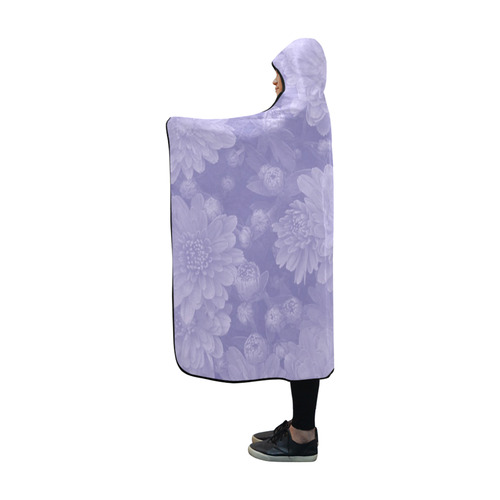 soft floral dreams E Hooded Blanket 60''x50''