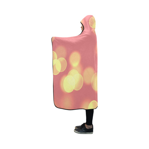 soft lights bokeh 4B by JamColors Hooded Blanket 50''x40''