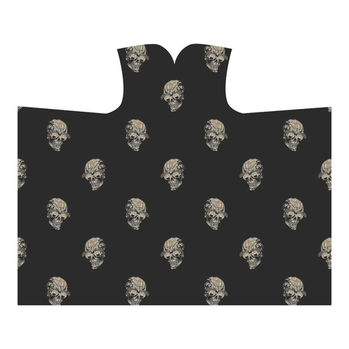 sparkling skulls C by JamColors Hooded Blanket 60''x50''