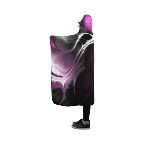 awesome fractal 33 Hooded Blanket 50''x40''