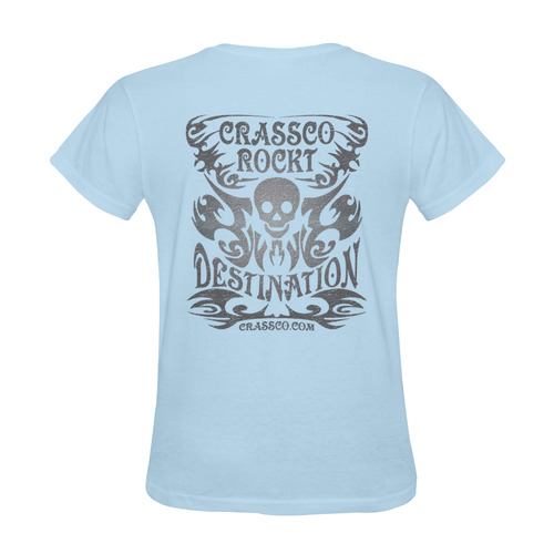 SKULL CRASSCO ROCKT DESTINATION II Sunny Women's T-shirt (Model T05)