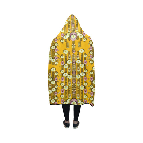 Rain showers in the rain forest of bloom Hooded Blanket 50''x40''