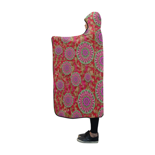 Hearts can also be flowers such as bleeding hearts Hooded Blanket 60''x50''