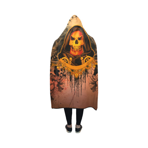 The skulls Hooded Blanket 50''x40''