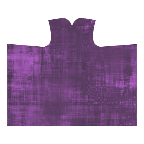 Purple Grunge Hooded Blanket 60''x50''