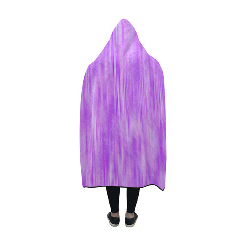 Purple Lavender Splash Hooded Blanket 60''x50''