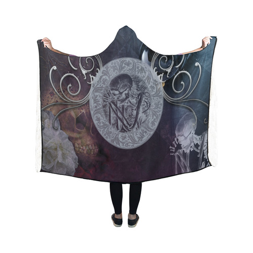 Amazing skeleton Hooded Blanket 50''x40''