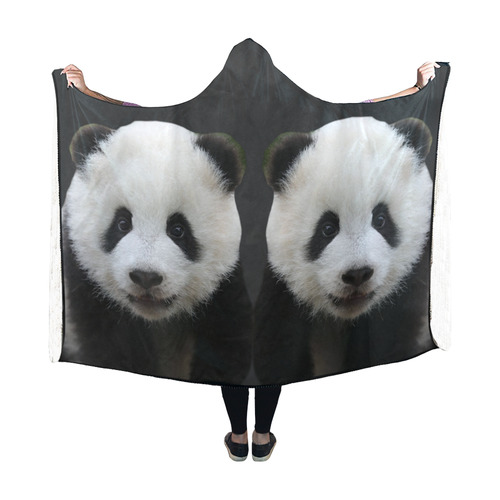 Panda Bear Hooded Blanket 60''x50''