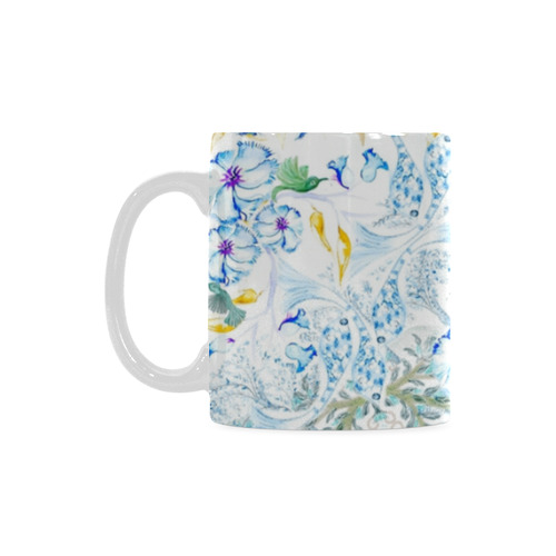 humbirds and flowers 2 v White Mug(11OZ)