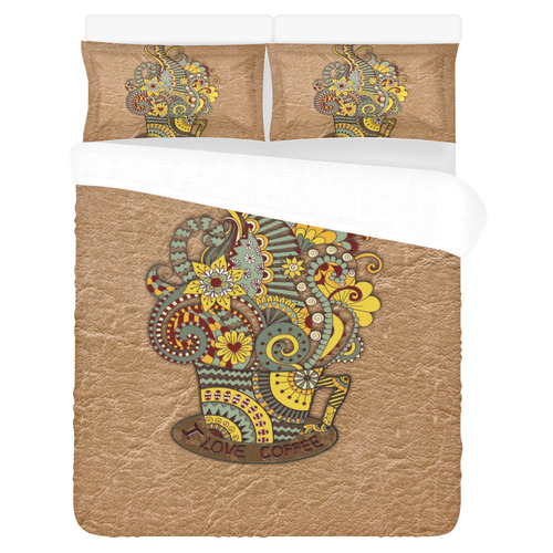 for coffee lovers 3-Piece Bedding Set