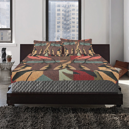 African tapestry D 3-Piece Bedding Set
