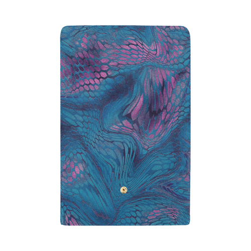 crazy midnight blue - purple snake scales animal skin design camouflage Women's Trifold Wallet (Model 1675)