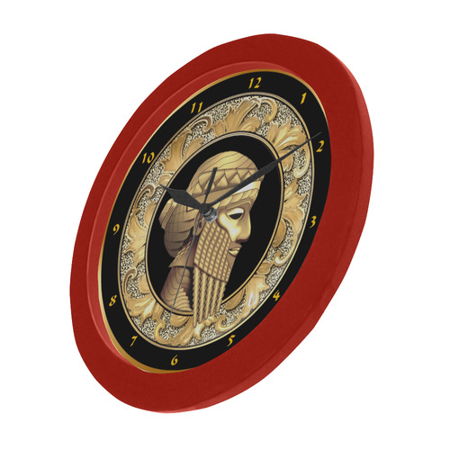 Sargon II Wall Clock Circular Plastic Wall clock