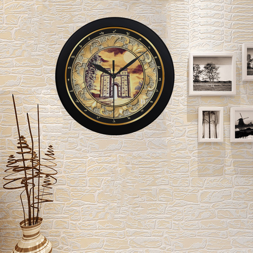 Ishtar Gate Wall Clock Circular Plastic Wall clock