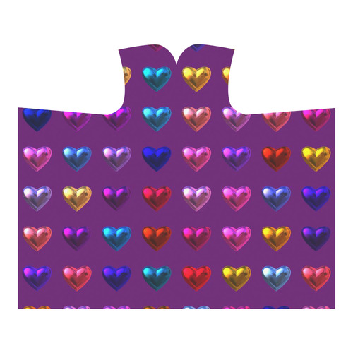 shiny hearts 4 Hooded Blanket 60''x50''