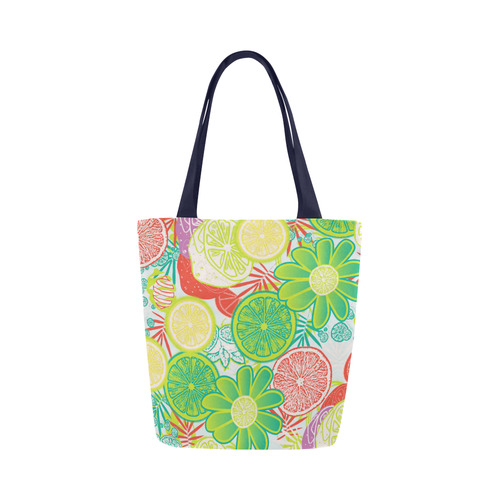 Loudly Lime Canvas Tote Bag (Model 1657)