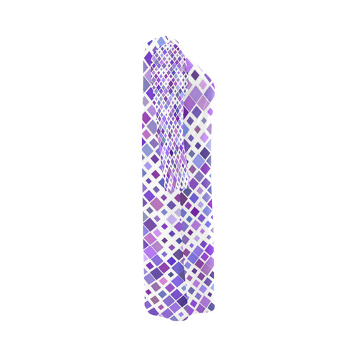 Purple Squared Round Collar Dress (D22)