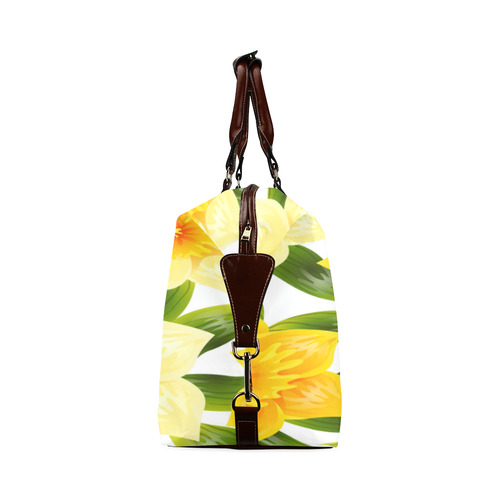 Yellow Narcissus Flower Travel Bag Classic Travel Bag (Model 1643) Remake