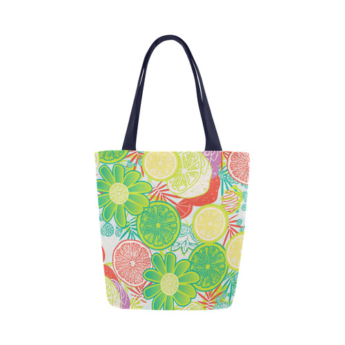 Loudly Lime Canvas Tote Bag (Model 1657)
