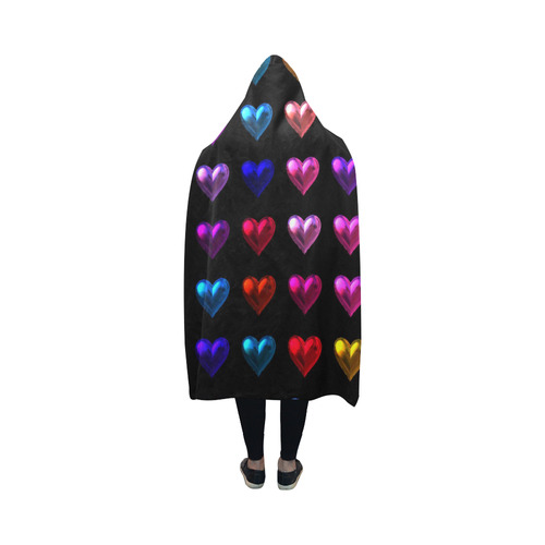shiny hearts 2 Hooded Blanket 50''x40''