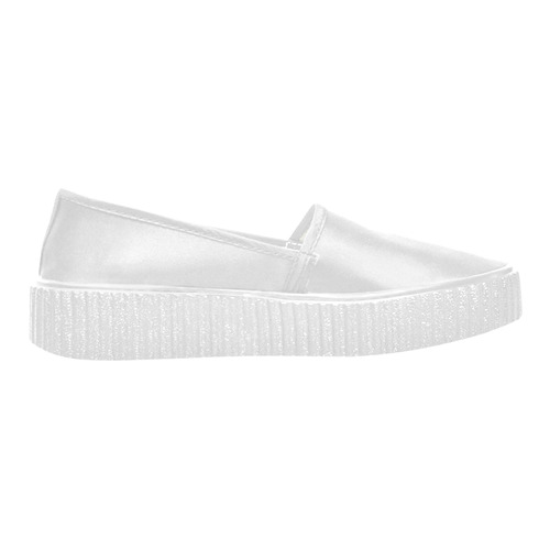 model_3063-827 White Selene Satin Women's Slip-On Shoes (Model 3063)