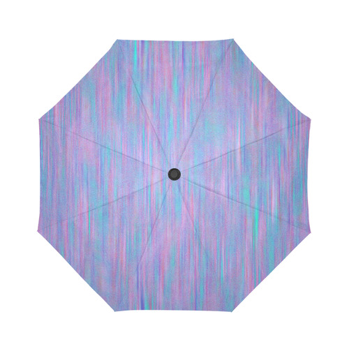 Purple Turquoise Watercolor Auto-Foldable Umbrella (Model U04)
