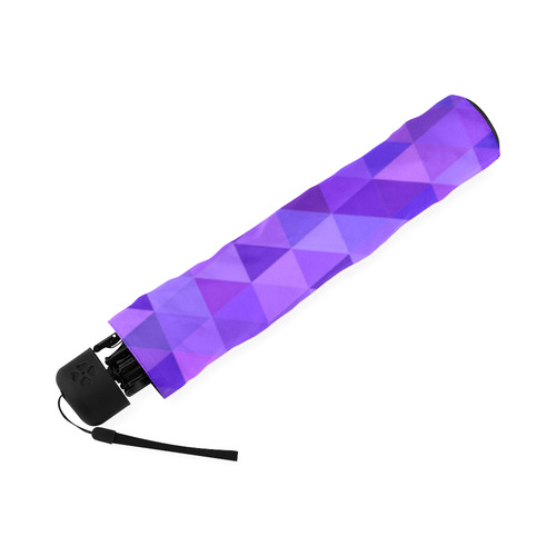 Purple Triangles Foldable Umbrella (Model U01)