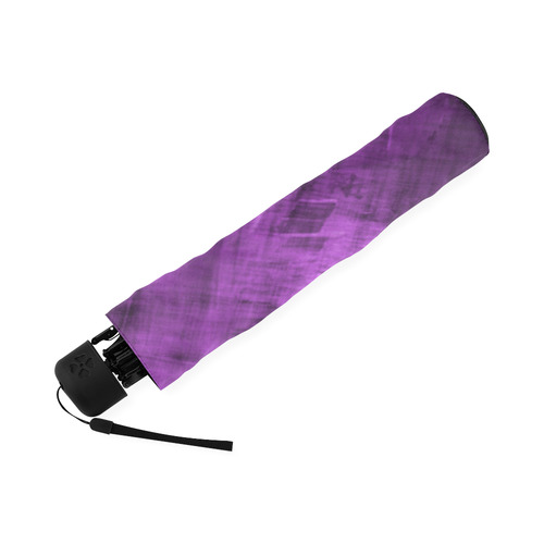 Purple Grunge Foldable Umbrella (Model U01)
