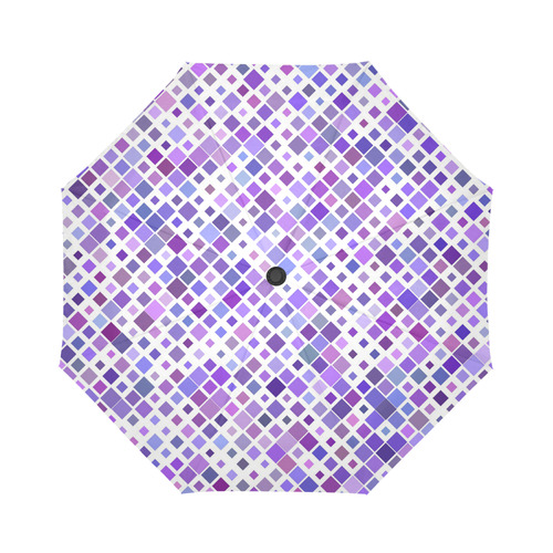 Purple Squared Auto-Foldable Umbrella (Model U04)
