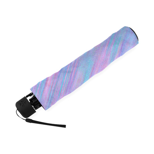 Purple Turquoise Watercolor Foldable Umbrella (Model U01)