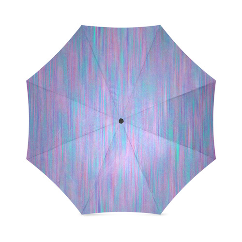 Purple Turquoise Watercolor Foldable Umbrella (Model U01)