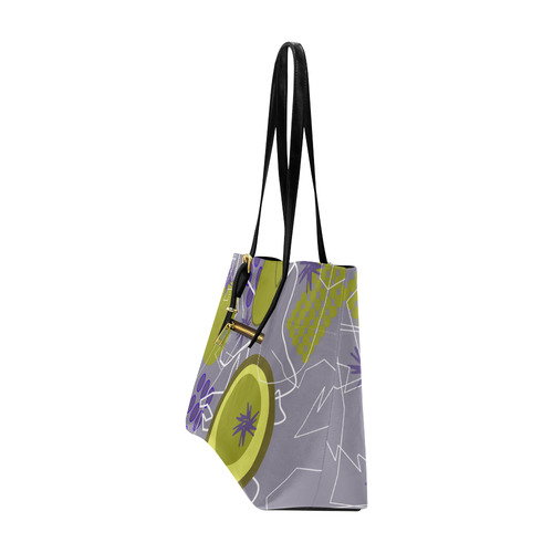 Abstract 8 purple Euramerican Tote Bag/Large (Model 1656)