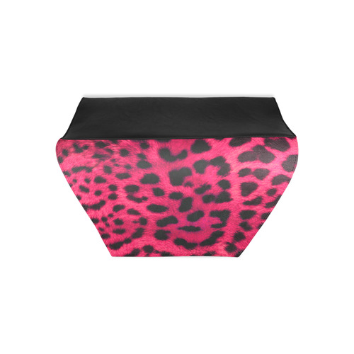 pink leopard print ladies clutch Clutch Bag (Model 1630)