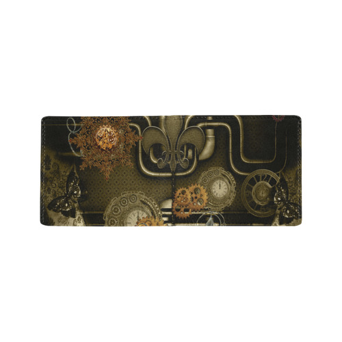 Wonderful noble steampunk design Mini Bifold Wallet (Model 1674)