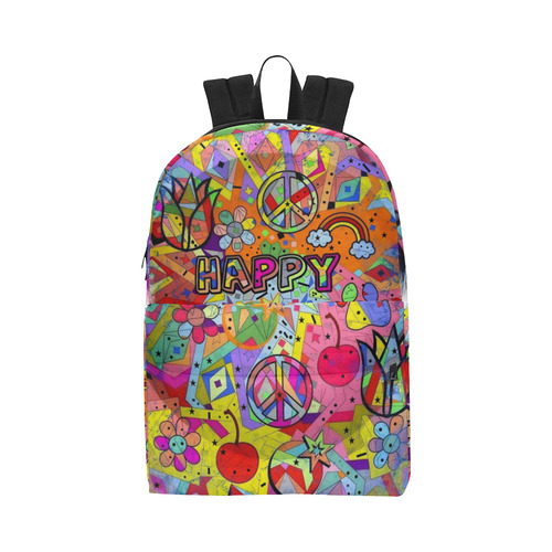 Happy Popart by Nico Bielow Unisex Classic Backpack (Model 1673)