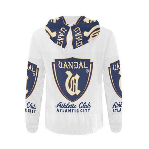 Vandal Athletic Club Shoot Around Jacket All Over Print Full Zip Hoodie for Men (Model H14)