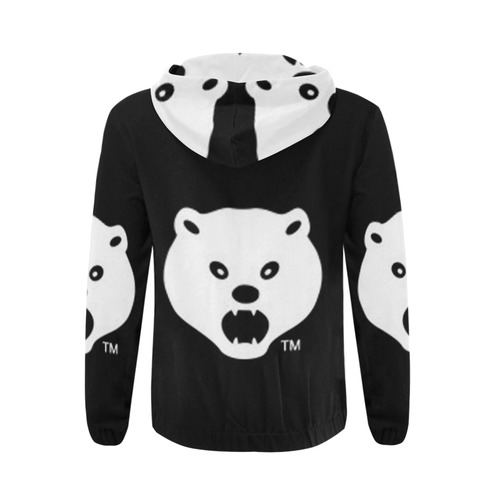 Washington Bears Shoot Around Jacket All Over Print Full Zip Hoodie for Men (Model H14)